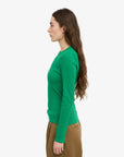 COLORFUL STANDARD - LONG-SLEEVED RIB T-SHIRT - KELLY GREEN
