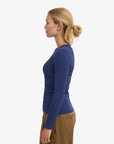 COLORFUL STANDARD - RIBBED SWEATER - MARINE BLUE