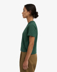 COLORFUL STANDARD - T SHIRT BOXY SHORT - EMERALD GREEN