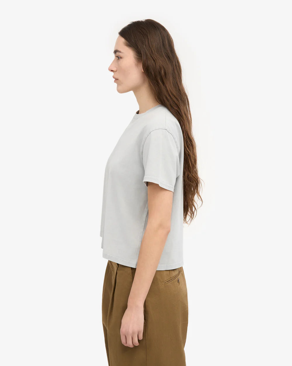 COLORFUL STANDARD - T SHIRT BOXY COURT - GRIS DÉLAVÉ