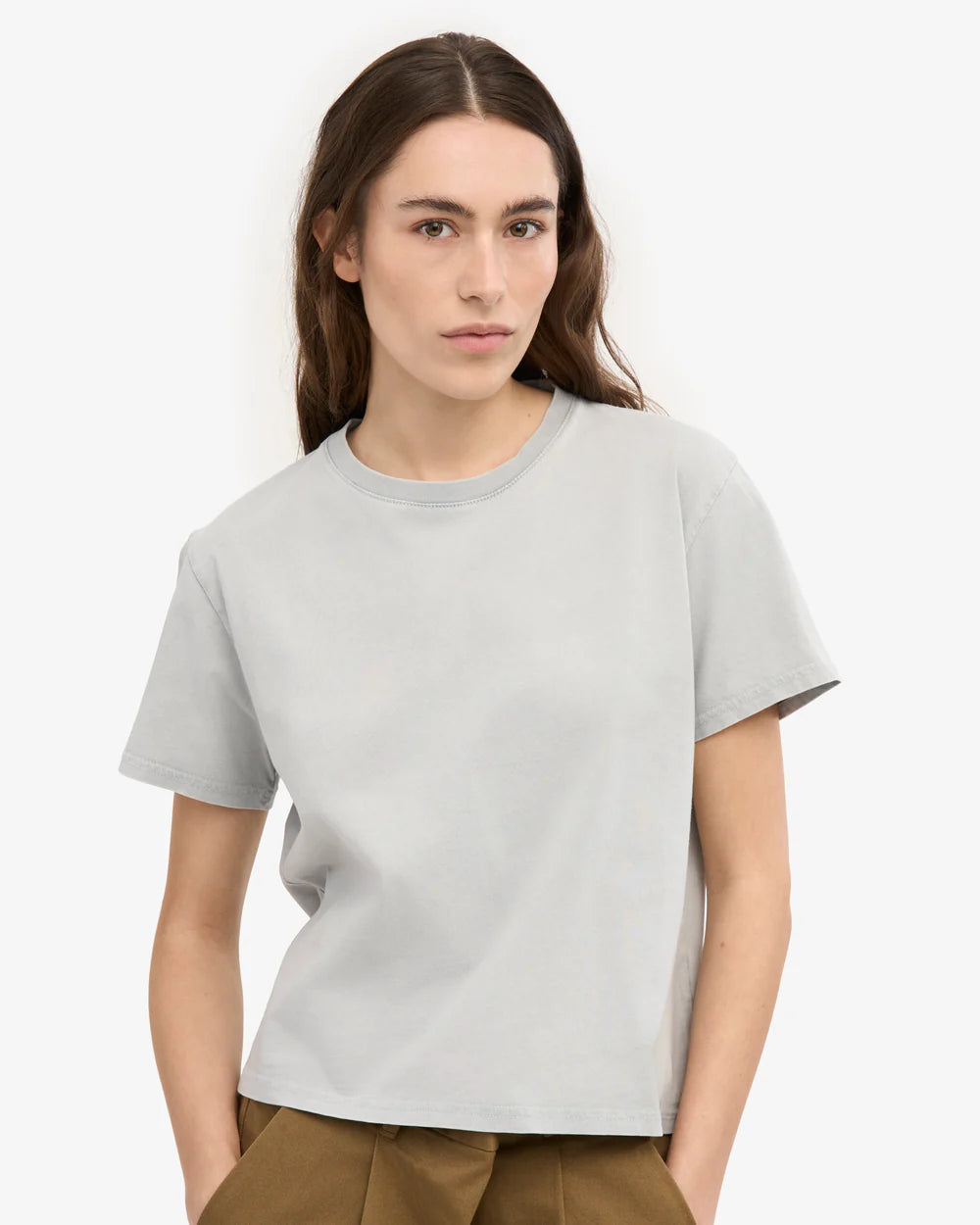 COLORFUL STANDARD - T SHIRT BOXY COURT - GRIS DÉLAVÉ