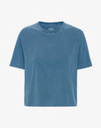COLORFUL STANDARD - SHORT BOXY T-SHIRT - FADED INDIGO