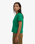 COLORFUL STANDARD - T SHIRT BOXY COURT - VERT KELLY