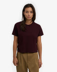 COLORFUL STANDARD - T SHIRT BOXY COURT - OXBLOOD RED
