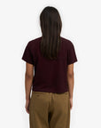 COLORFUL STANDARD - T SHIRT BOXY COURT - OXBLOOD RED