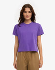 COLORFUL STANDARD - SHORT BOXY T-SHIRT - ULTRA VIOLET