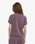 COLORFUL STANDARD - T SHIRT BOXY COURT - RAISIN DÉLAVÉ