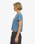COLORFUL STANDARD - SHORT BOXY T-SHIRT - FADED INDIGO