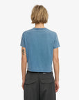COLORFUL STANDARD - SHORT BOXY T-SHIRT - FADED INDIGO