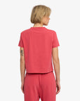 COLORFUL STANDARD - BOXY CROP TEE - FADED RED