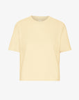 COLORFUL STANDARD - T SHIRT BOXY COURT - JAUNE DOUX