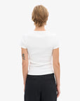 COLORFUL STANDARD - RIB T-SHIRT - OPTICAL WHITE
