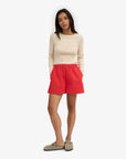 COLORFUL STANDARD - SHORT TWILL - ROUGE TANGERINE