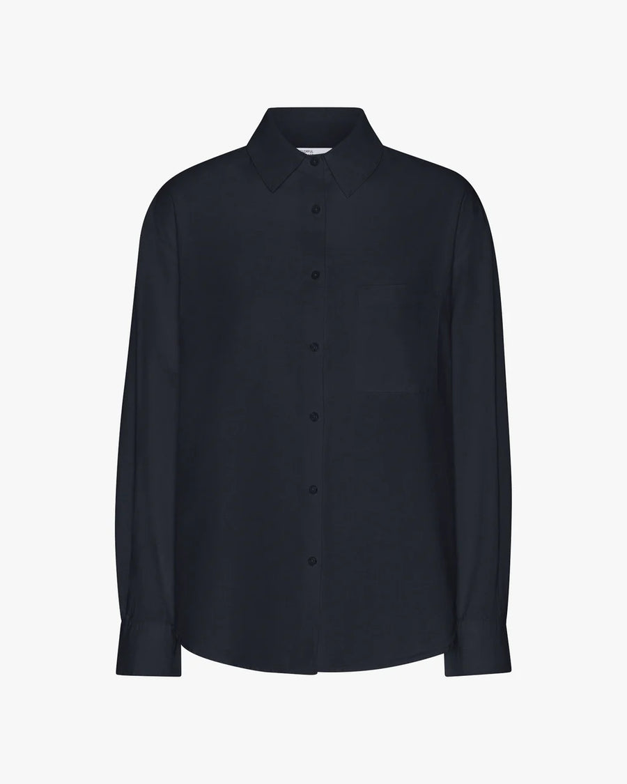 COLORFUL STANDARD - ORGANIC OVERSIZED SHIRT - NAVY BLUE