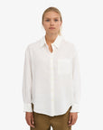 COLORFUL STANDARD - OVERSIZED LINEN SHIRT - OPTICAL WHITE