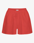 COLORFUL STANDARD - LINEN SHORTS - RED TANGERINE