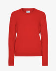 COLORFUL STANDARD - CLASSIC MERINO WOOL SWEATER - TANGERINE RED