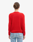 COLORFUL STANDARD - CLASSIC MERINO WOOL SWEATER - TANGERINE RED
