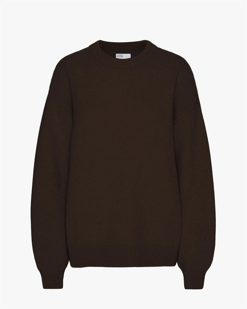 COLORFUL STANDARD OVERSIZED MERINO WOOL CREW COFFE BROWN