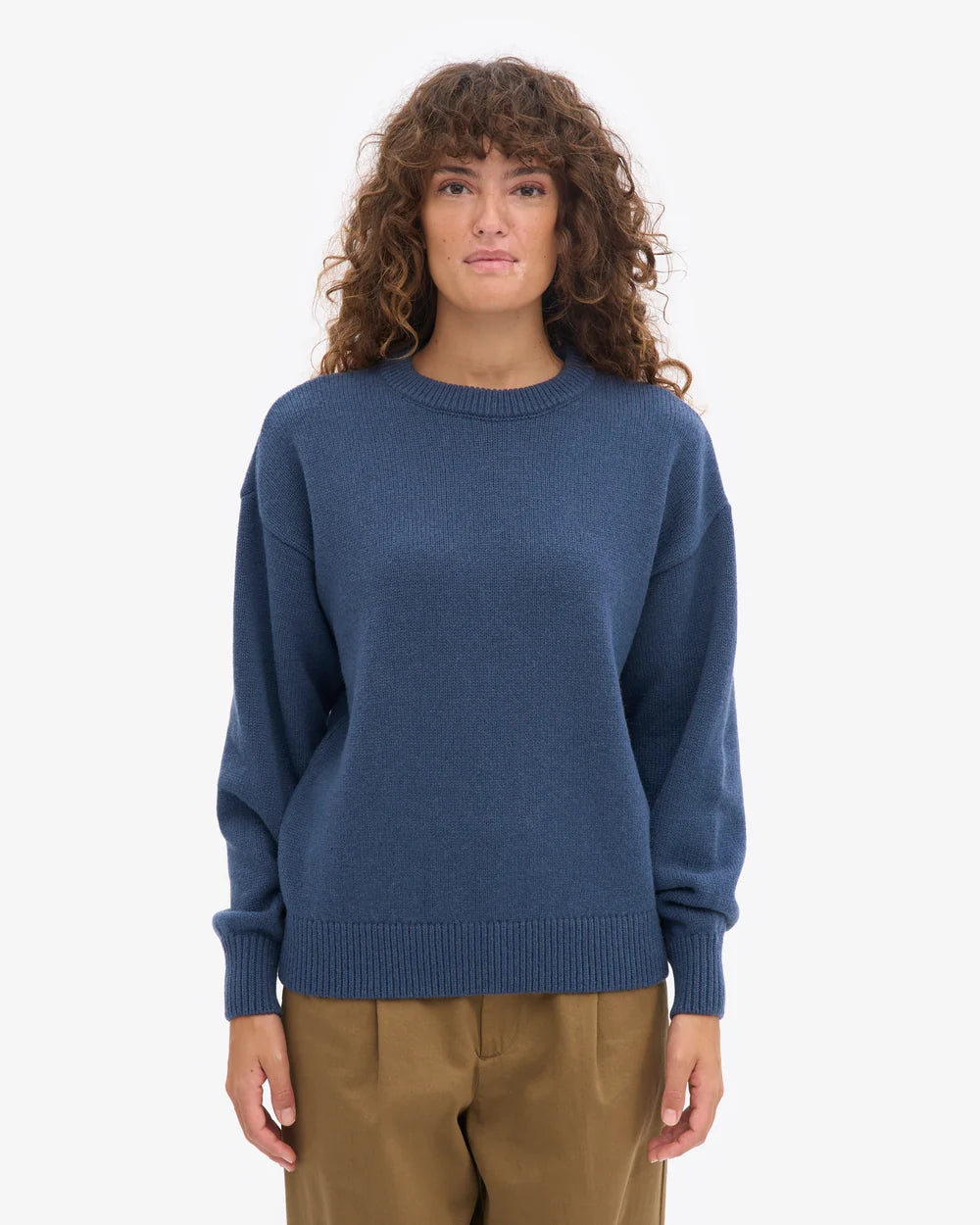 COLORFUL STANDARD - OVERSIZED MERINO SWEATER - PETROLE BLUE