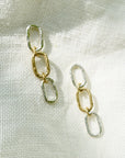 HAWKLY - LINK CHAIN EARRINGS - SILVER