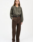 SKALL STUDIO - CILLA SHIRT - GREEN/WHITE CHECK - FW26