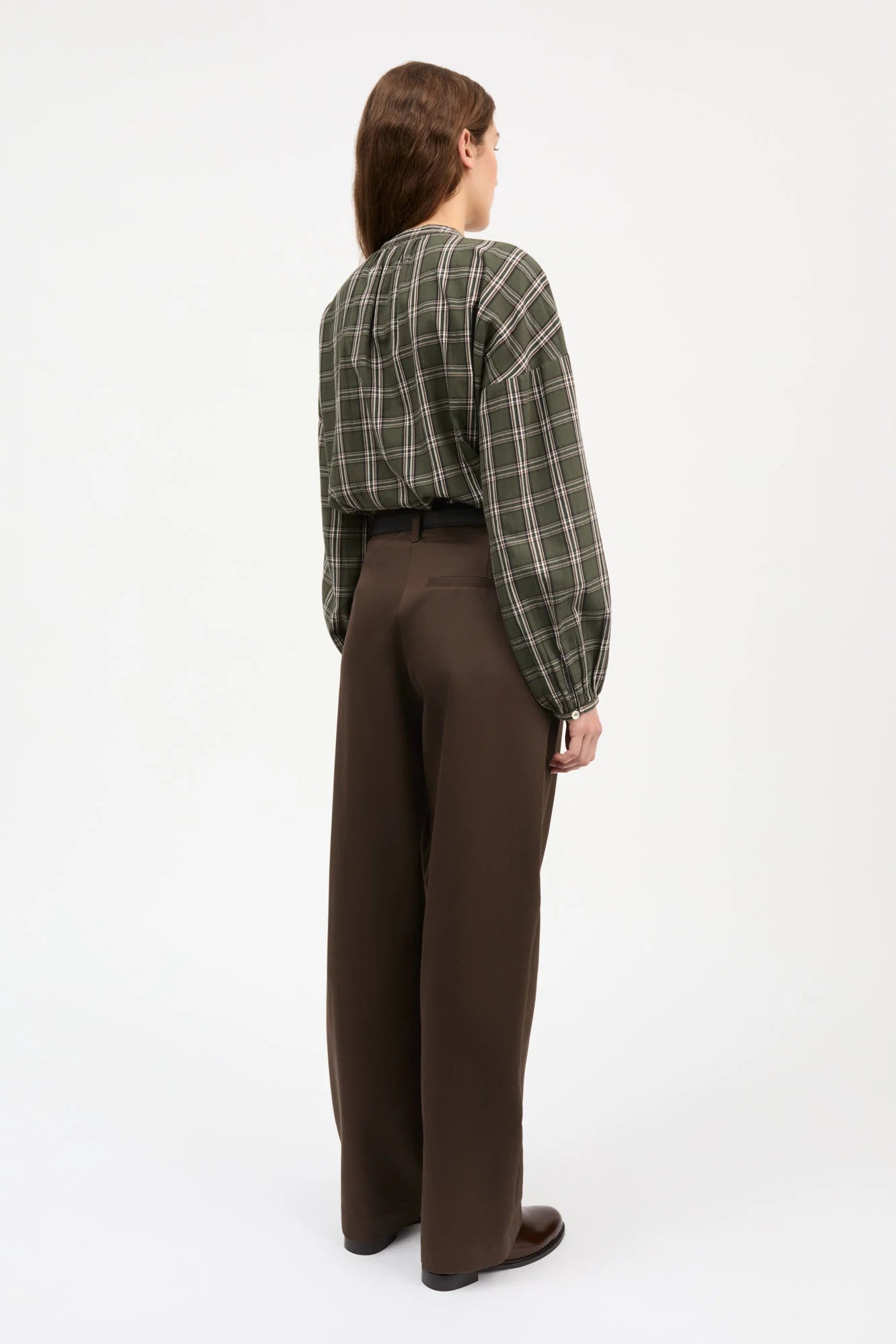SKALL STUDIO - CILLA SHIRT - GREEN/WHITE CHECK - FW26