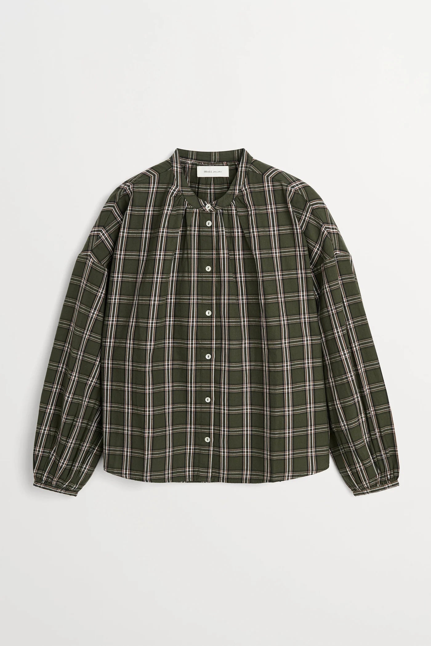 SKALL STUDIO - CILLA SHIRT - GREEN/WHITE CHECK - FW26