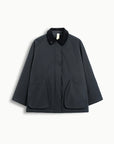 BRIXTOL TEXTILES - DAVONNA QUILTED COAT - BLACK - FW26