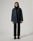 BRIXTOL TEXTILES - EDIE COAT - BLUE MELANGE - FW25
