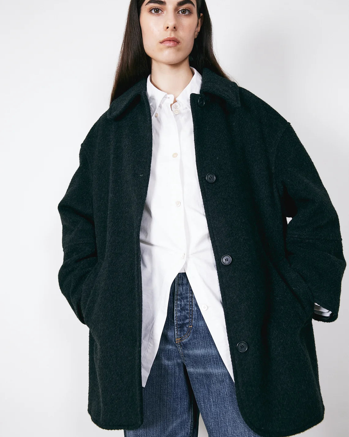 BRIXTOL TEXTILES - MANTEAU EDIE - NOIR - AH26