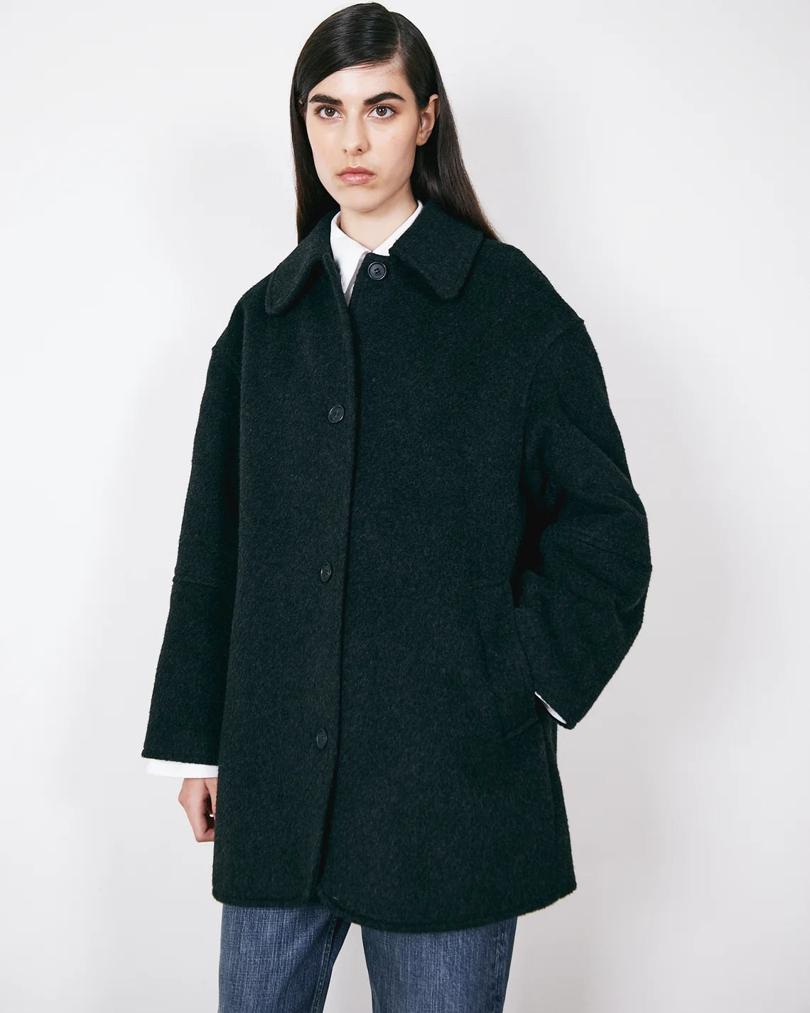 BRIXTOL TEXTILES - MANTEAU EDIE - NOIR - AH26