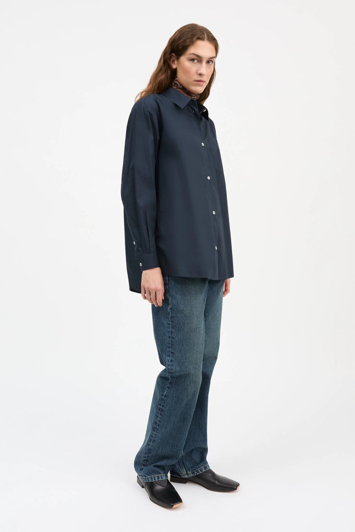 SKALL STUDIO - EDGAR SHIRT - DARK NAVY - FW26