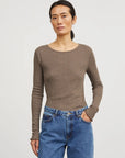 SKALL STUDIO - HAUT EDIE - BRUN MÉLANGE - AH24