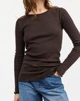 SKALL STUDIO - BLOUSE EDIE - BRUN FONCÉ - AH25
