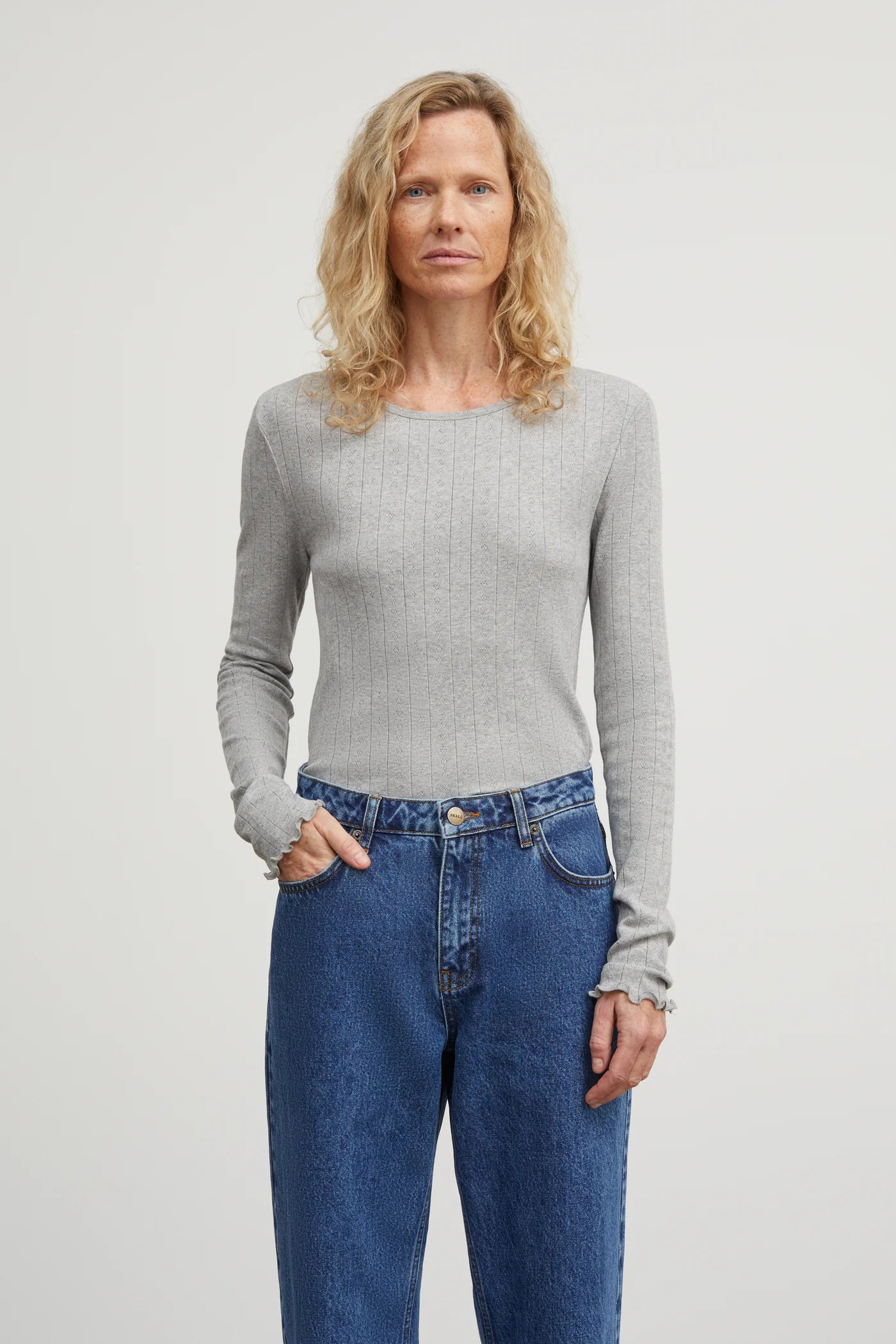 SKALL STUDIO - HAUT EDIE - MÉLANGE GRIS FONCÉ