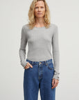 SKALL STUDIO - HAUT EDIE - MÉLANGE GRIS FONCÉ