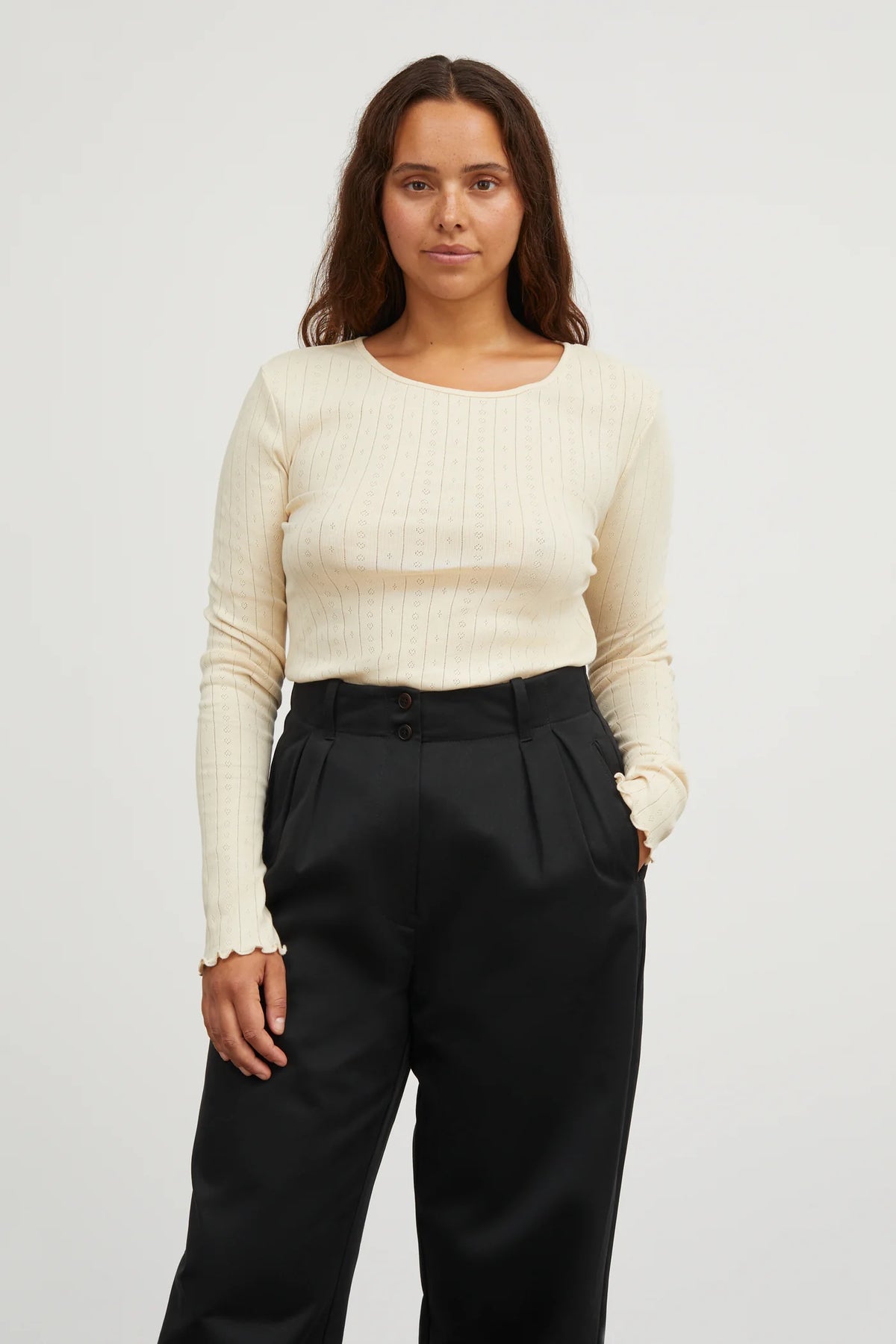 SKALL STUDIO - HAUT EDIE - BEIGE PÂLE