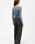 SKALL STUDIO - HAUT EDIE - BLEU DÉLAVÉ