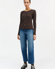 SKALL STUDIO - EDIE CARDIGAN - DARK BROWN - FW25