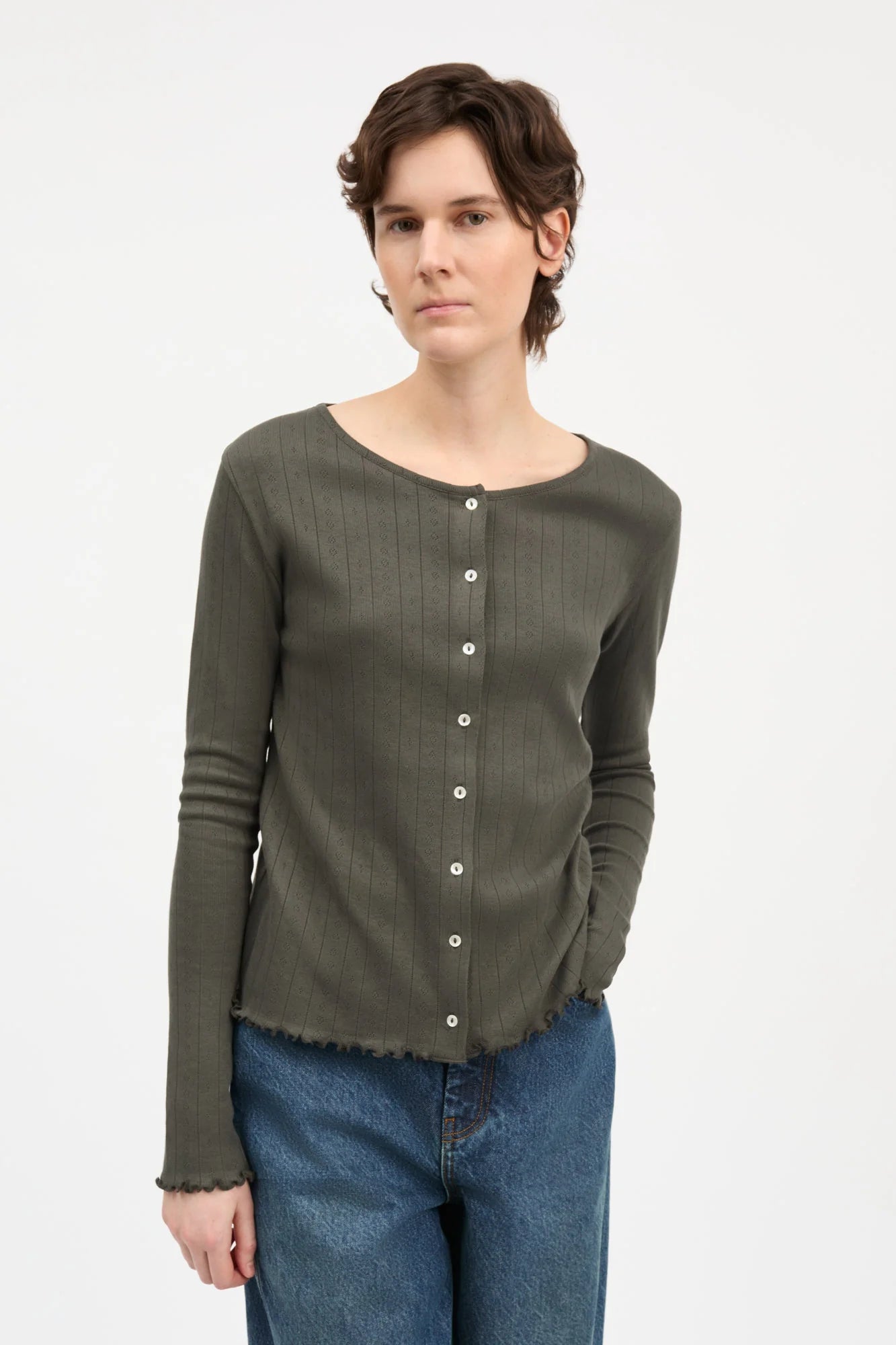SKALL STUDIO - CARDIGAN EDIE - VERT FONCÉ