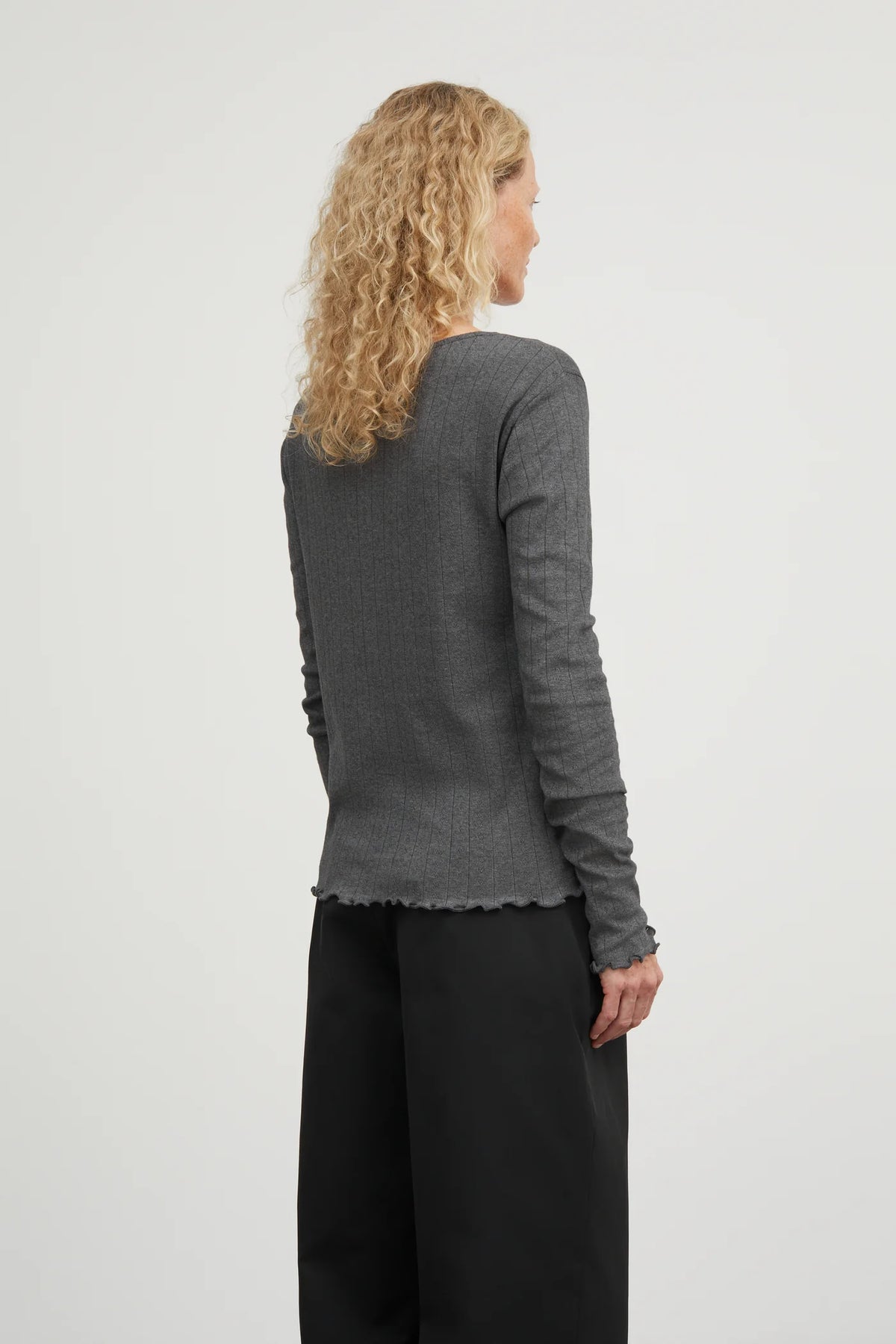 SKALL STUDIO - EDIE CARDIGAN - DARK GRAY BLEND