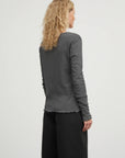 SKALL STUDIO - EDIE CARDIGAN - DARK GRAY BLEND
