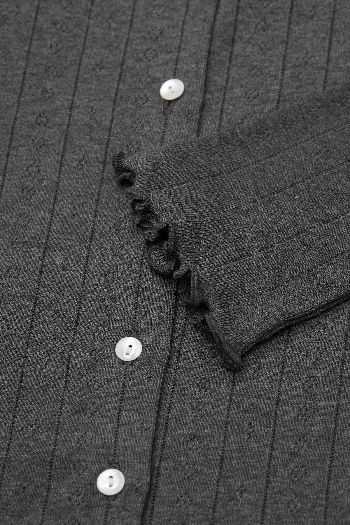 SKALL STUDIO - EDIE CARDIGAN - DARK GRAY BLEND