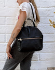 ELEVEN THIRTY - ANNI LARGE BAG - BLACK LEATHER