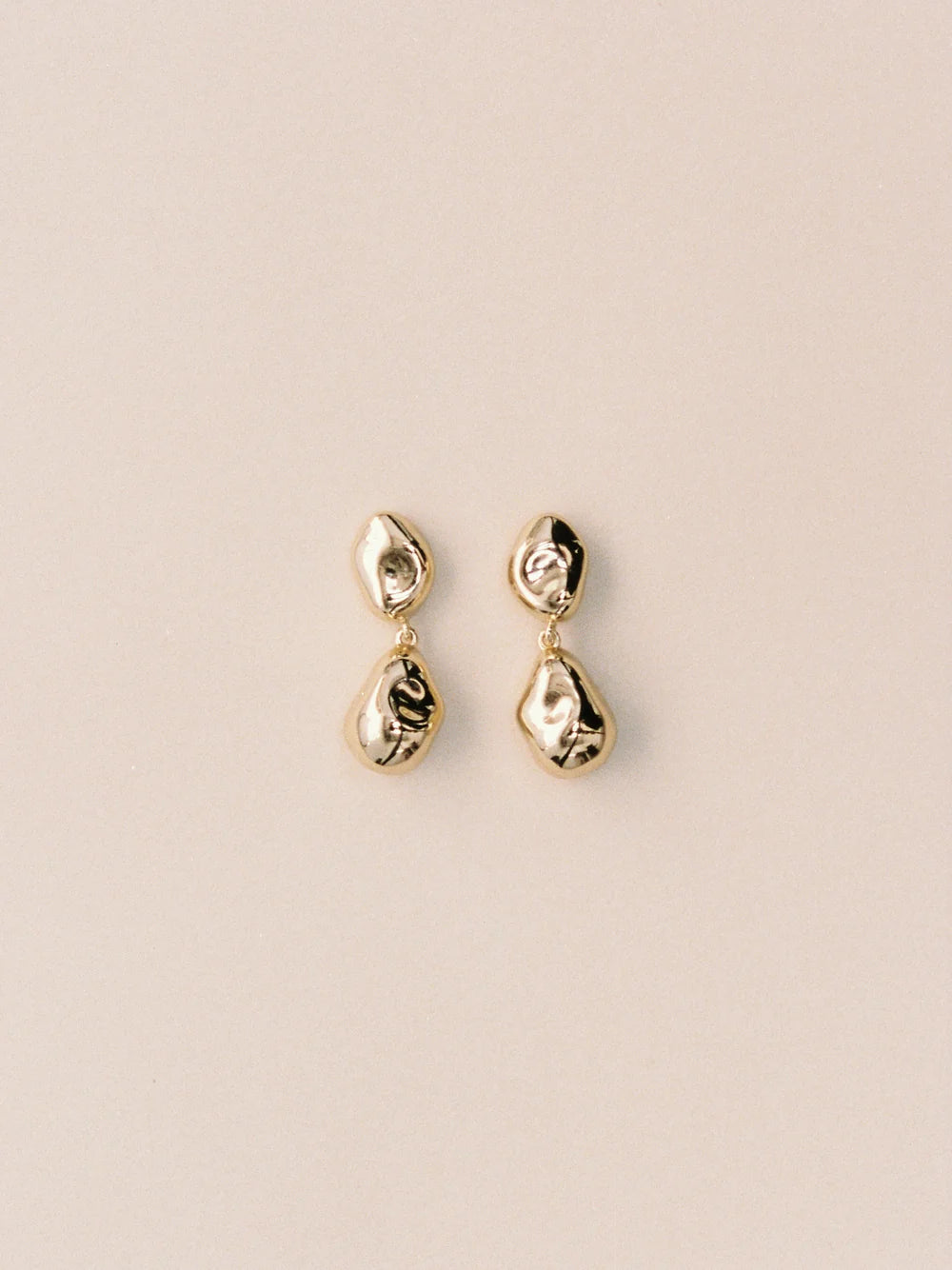 WOLF CIRCUS - BOUCLES D'OREILLES PINTO - PLAQUÉ OR