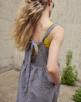 EVE GRAVEL - GLINDA DRESS - BLUE/MAUVE - SS26