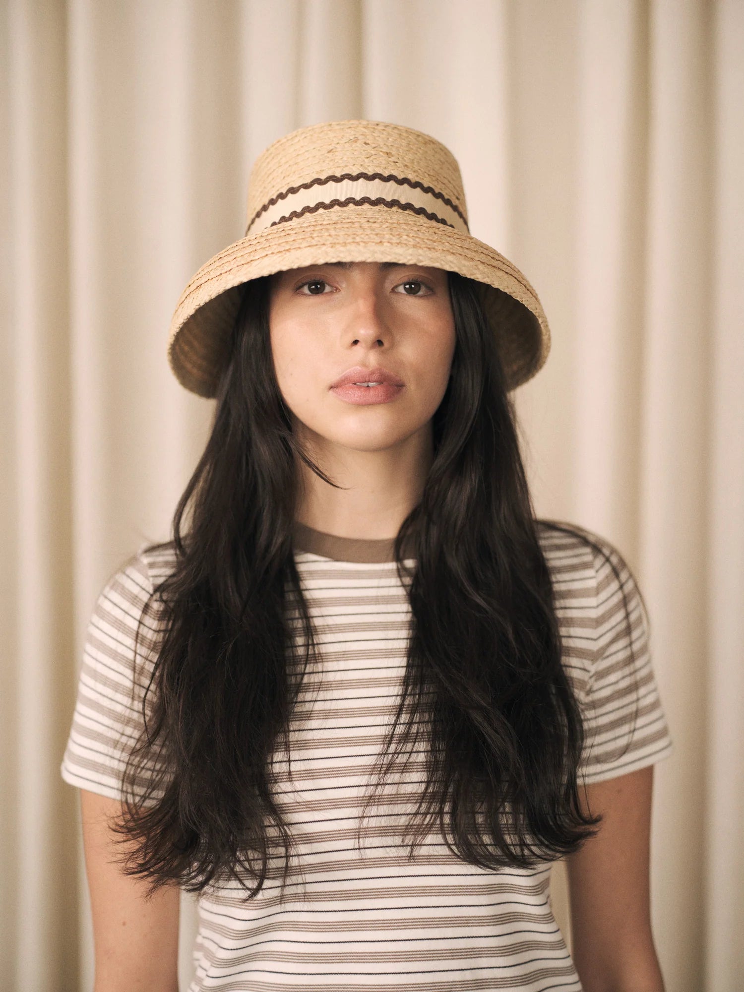 HEIRLOOM - GARDENIA - CHAPEAU DE PAILLE EN FORME DE DÔME