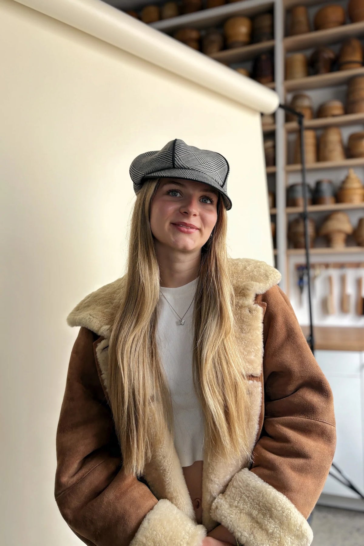 HEIRLOOM - CASQUETTE GAZETTE - CARREAUX NOIRS