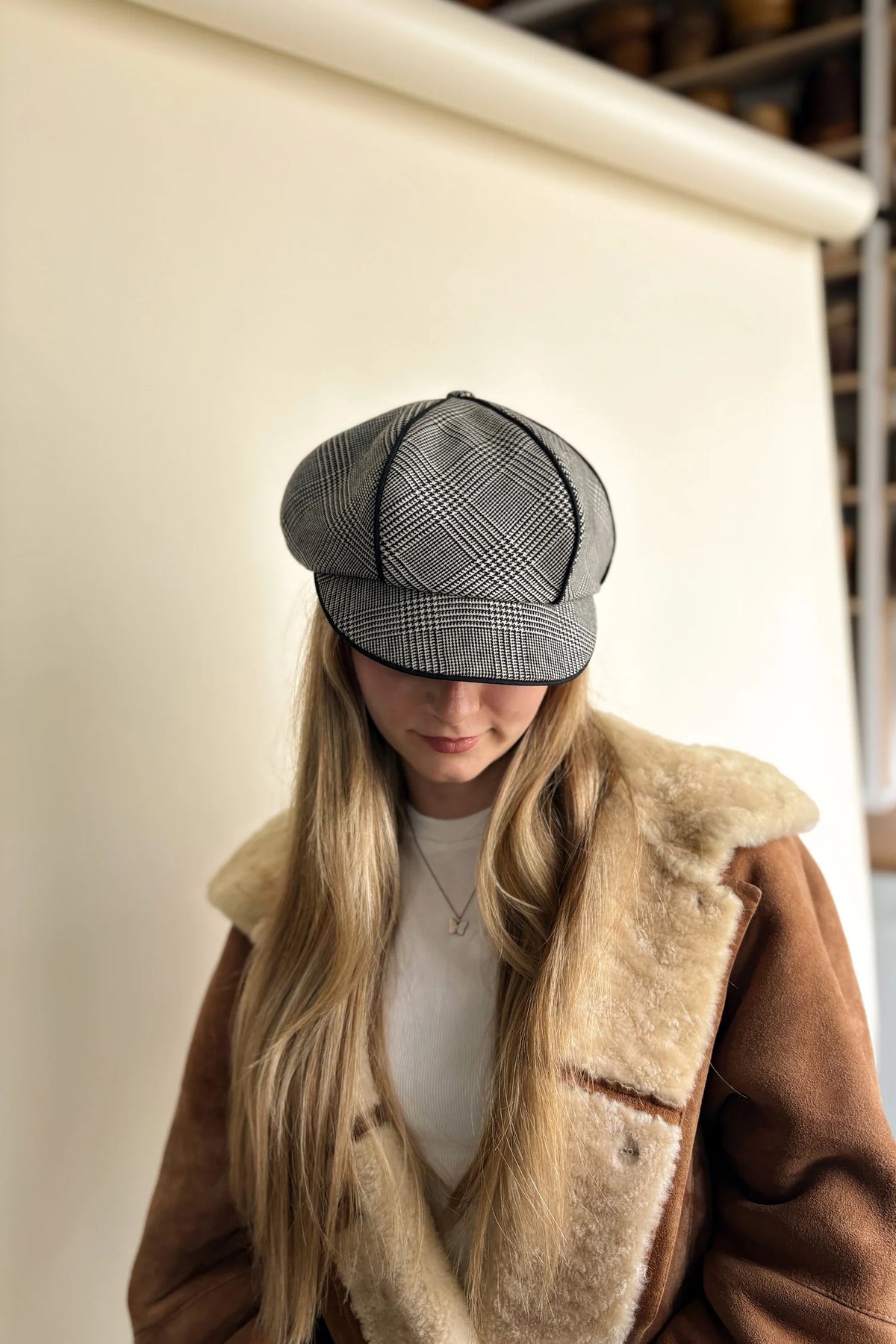 HEIRLOOM - CASQUETTE GAZETTE - CARREAUX NOIRS